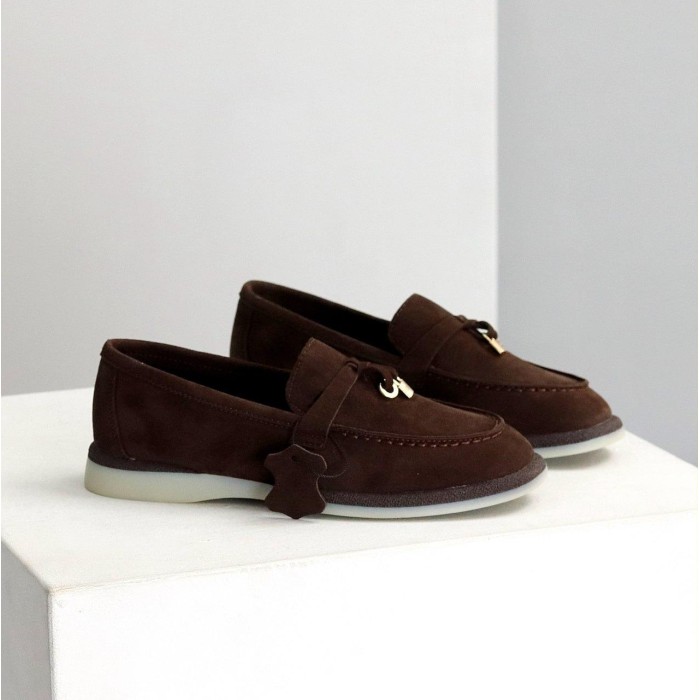 Лофери жіночі натуральна замша колір-шоколад 36,38,39,40р