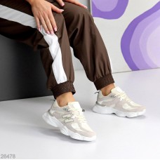 Кросівки жіночі натуральна замша колір беж на 35.5,37,39р