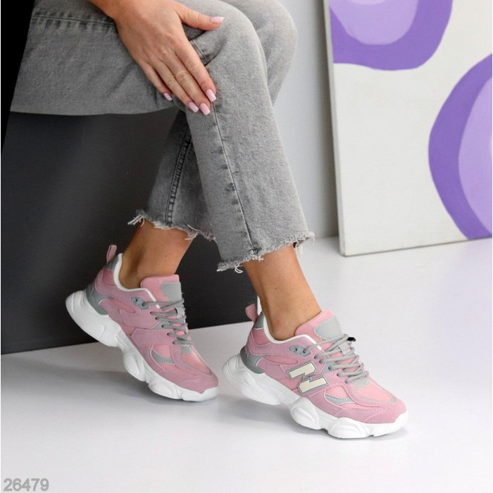 Кросівки жіночі натуральна замша колір-рожевий на 35.5,36,39,41р