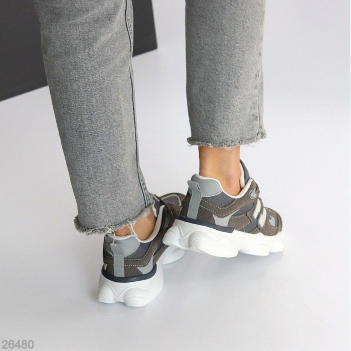 Кросівки жіночі натуральна замша сірі на 35.5,36,39р