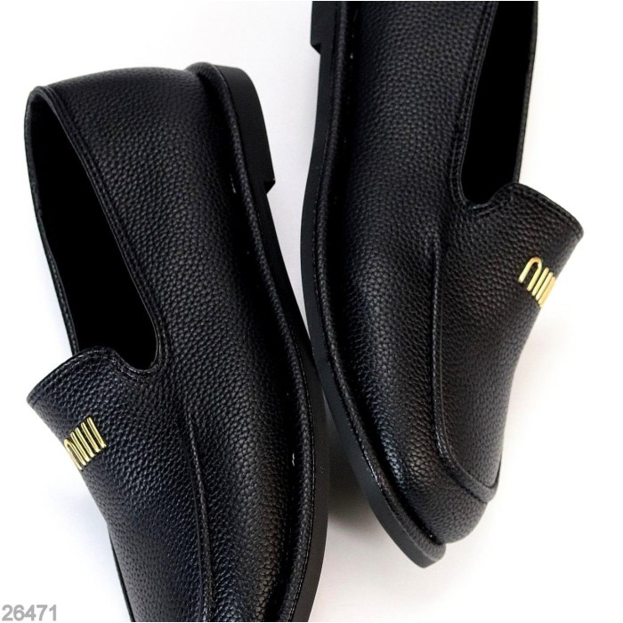 Мокасини жіночі еко-шкіра чорні на 35.5,36,37,38,39,40р