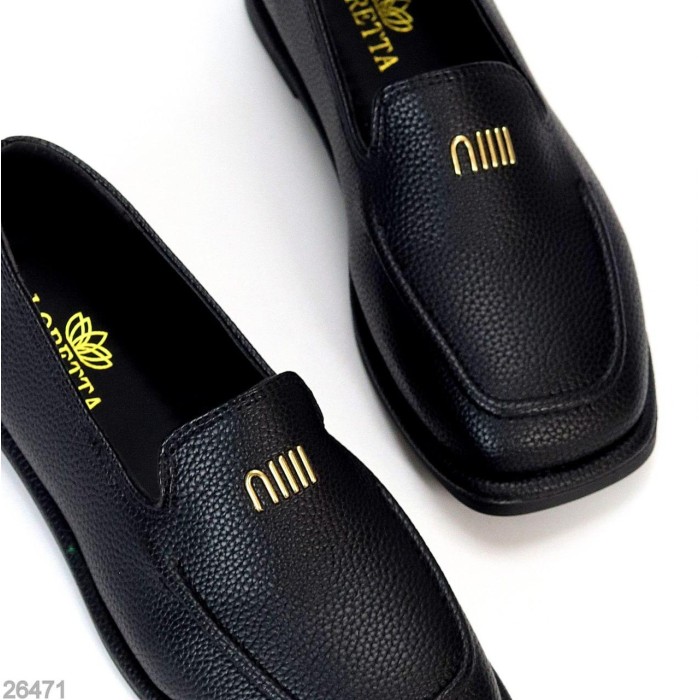 Мокасини жіночі еко-шкіра чорні на 35.5,36,37,38,39,40р