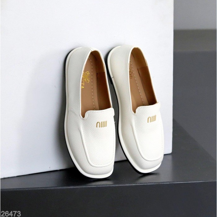 Мокасини жіночі еко-шкіра білі на 35.5,36,37,38,40р