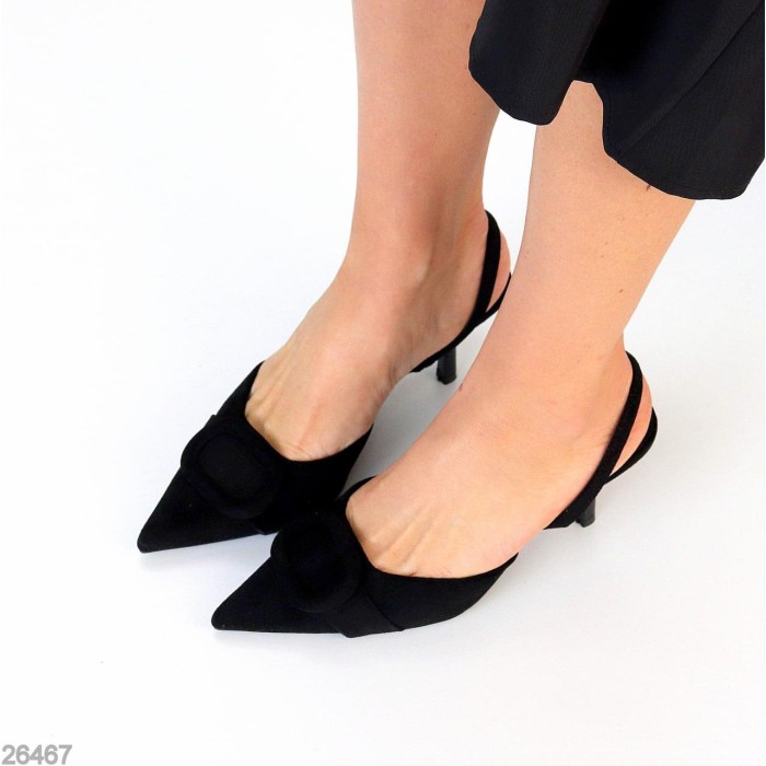 Туфли жіночі екозамша колір чорний 36,37,38,39,40р