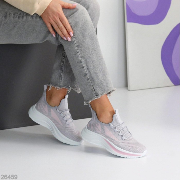 Кросівки жіночі текстиль сірі 36,37,38,39,40,41р