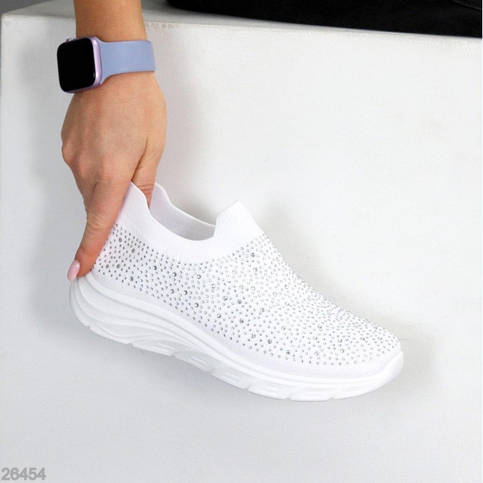 Мокасини жіночі текстиль білі 36,37,38,39,41р