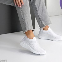 Мокасини жіночі текстиль білі 36,37,38,39,41р