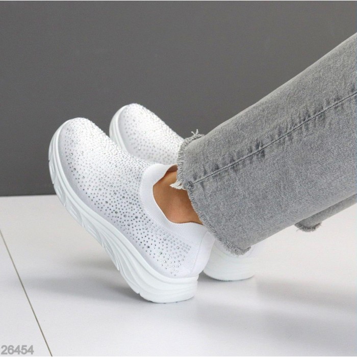 Мокасини жіночі текстиль білі 36,37,38,39,41р