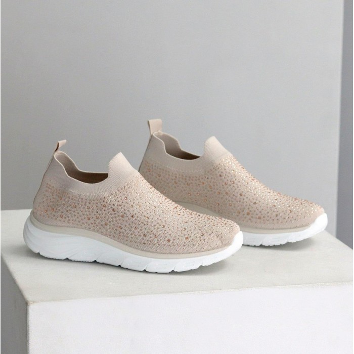 Мокасини жіночі текстиль беж 36,37,38,39,40,41р