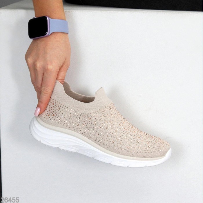 Мокасини жіночі текстиль беж 36,37,38,39,40,41р