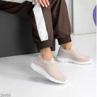 Мокасини жіночі текстиль беж 36,37,38,39,40,41р