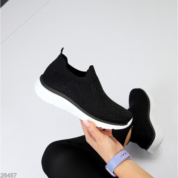 Мокасини жіночі текстиль чорні 37,39,40,41р