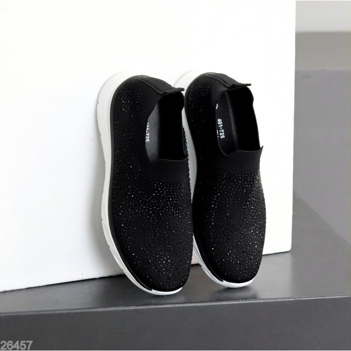 Мокасини жіночі текстиль чорні 37,39,40,41р