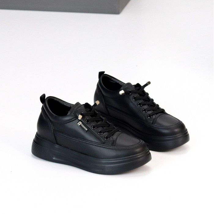 Кроссовки женские натуральная кожа черные на 35.5,36,37,39р.