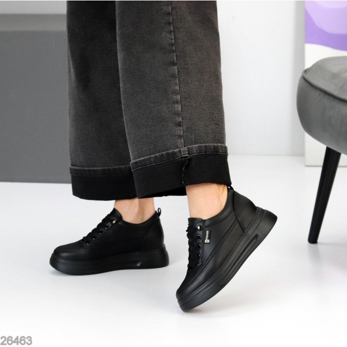 Кроссовки женские натуральная кожа черные на 35.5,36,37,39р.