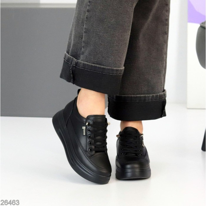 Кроссовки женские натуральная кожа черные на 35.5,36,37,39р.