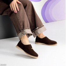 Туфлі жіночі натуральна замша колір-шоколад 36,37,38,39,41р