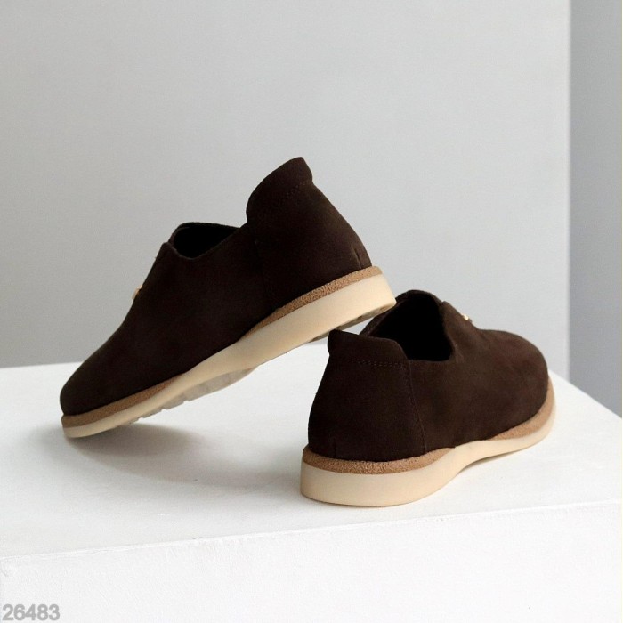 Туфлі жіночі натуральна замша колір-шоколад 36,37,38,39,41р