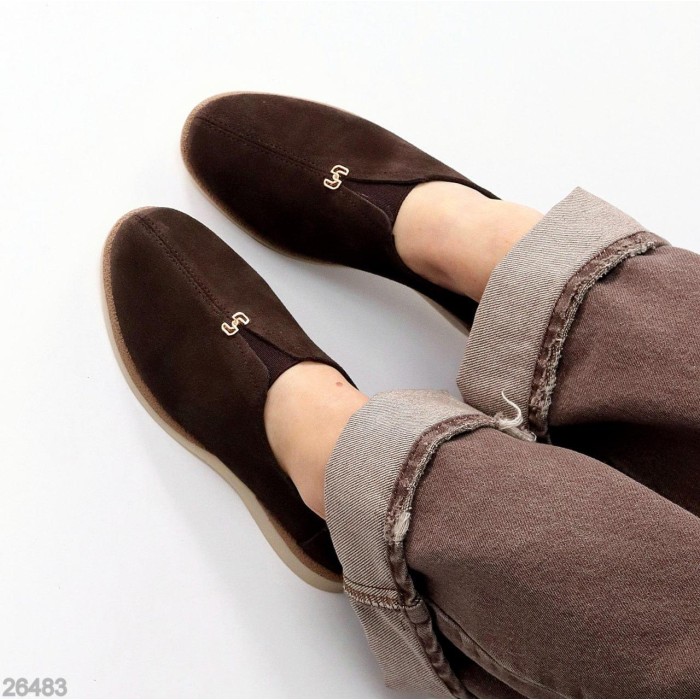 Туфлі жіночі натуральна замша колір-шоколад 36,37,38,39,41р