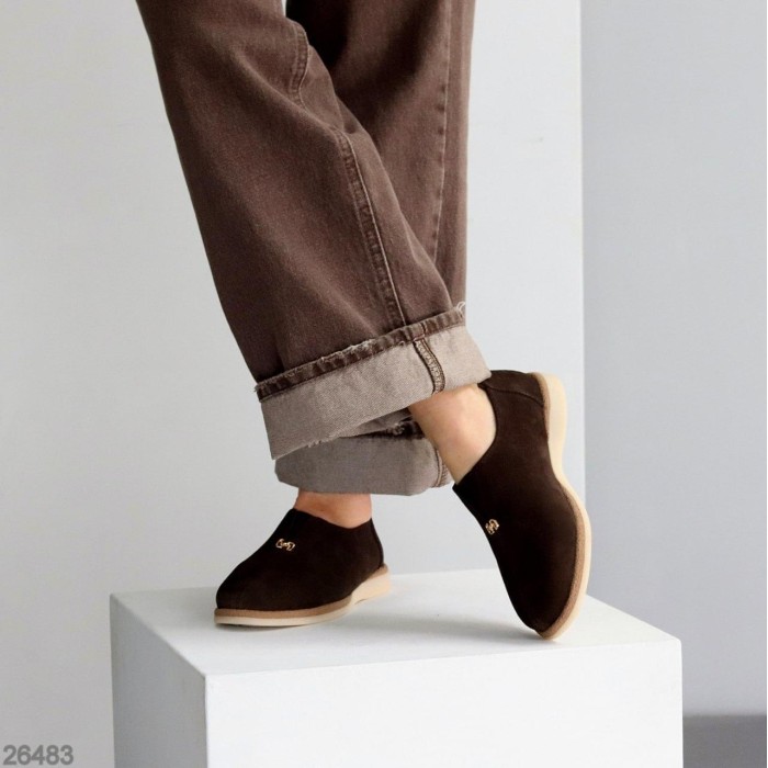 Туфлі жіночі натуральна замша колір-шоколад 36,37,38,39,41р