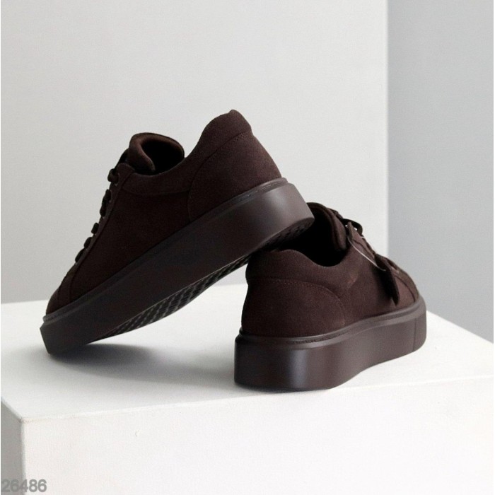 Кросівки жіночі натуральна-замша шоколад 36,38,39,40,41р