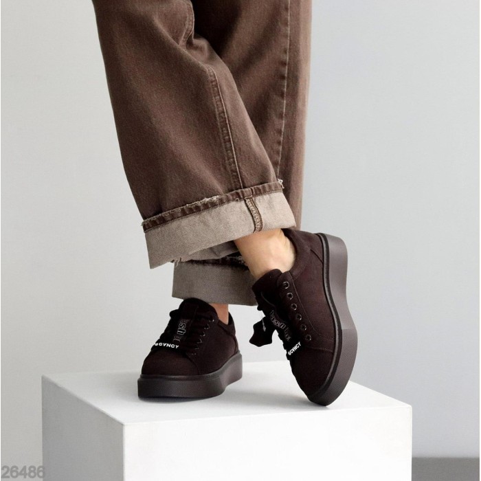 Кросівки жіночі натуральна-замша шоколад 36,38,39,40,41р