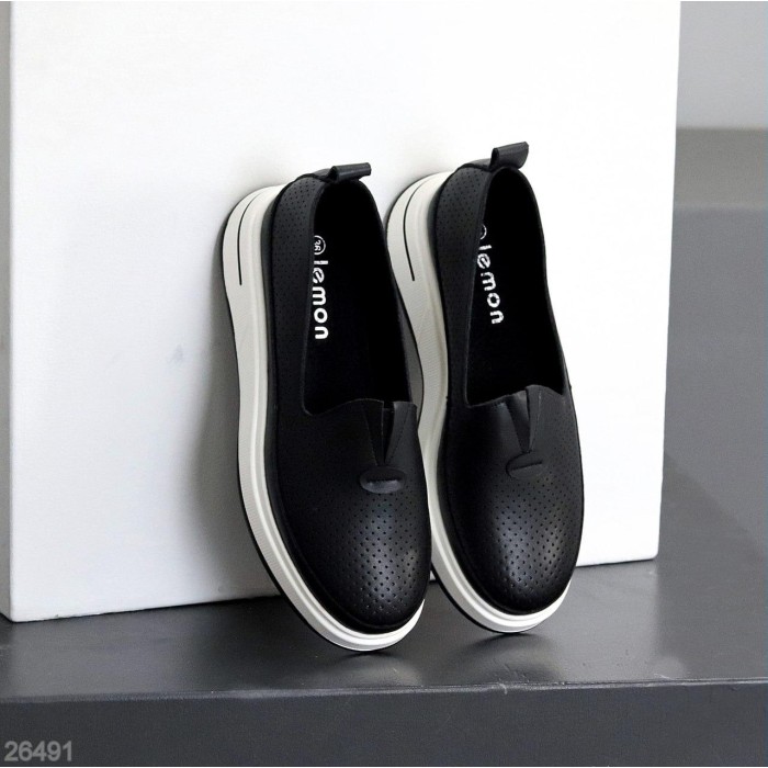 Мокасини жіночі натуральна шкіра чорні 36,37,38,39,40,41р