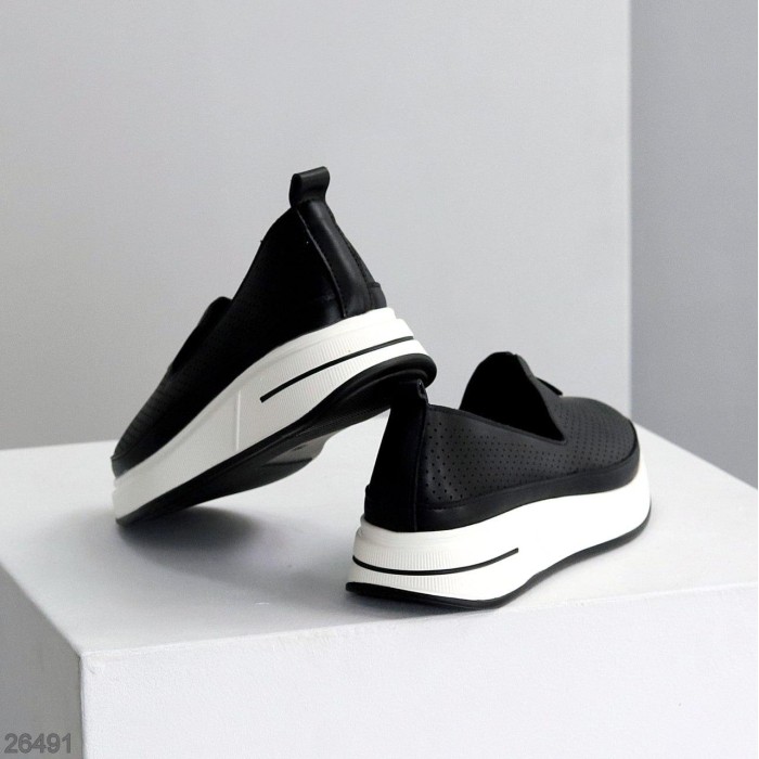 Мокасини жіночі натуральна шкіра чорні 36,37,38,39,40,41р