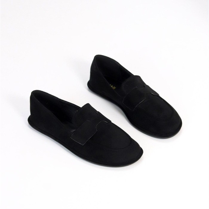 Мокасини жіночі еко-замша чорні 36,37,38,39р