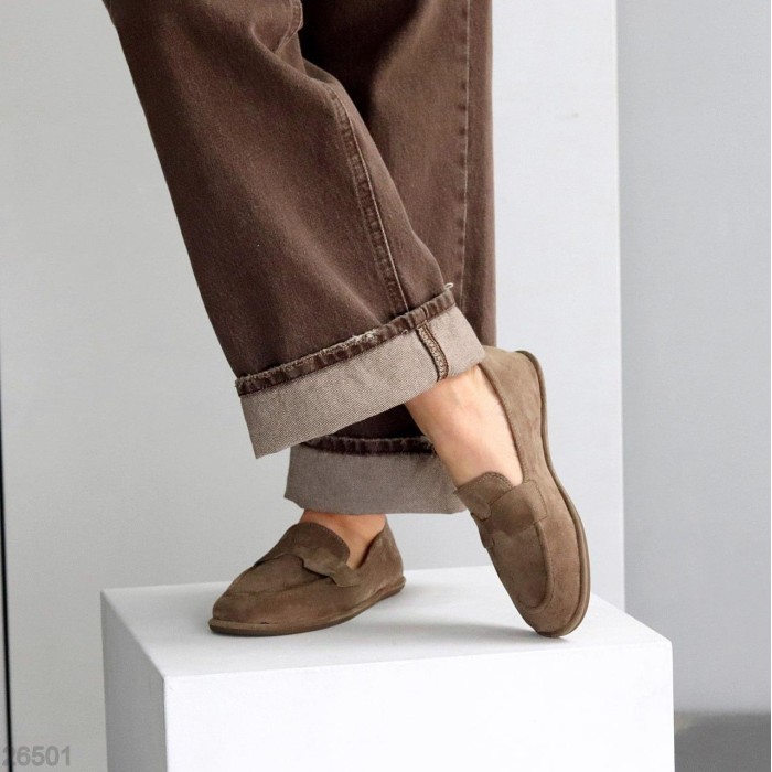 Мокасини жіночі еко-замша беж 36,37,38,39,40р