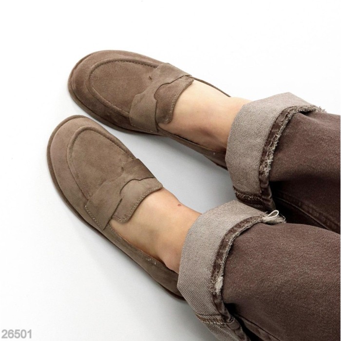 Мокасини жіночі еко-замша беж 36,37,38,39,40р