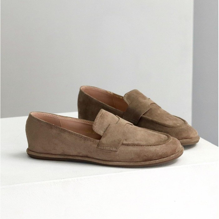 Мокасини жіночі еко-замша беж 36,37,38,39,40р