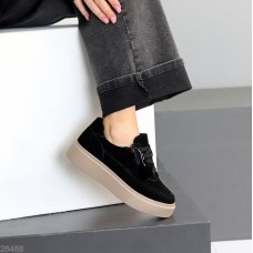 Кросівки жіночі натуральна замша чорні 39,40р