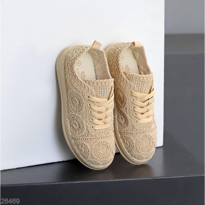 Кеди жіночі текстиль бежеві 39р