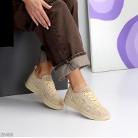 Кеди жіночі текстиль бежеві 39р