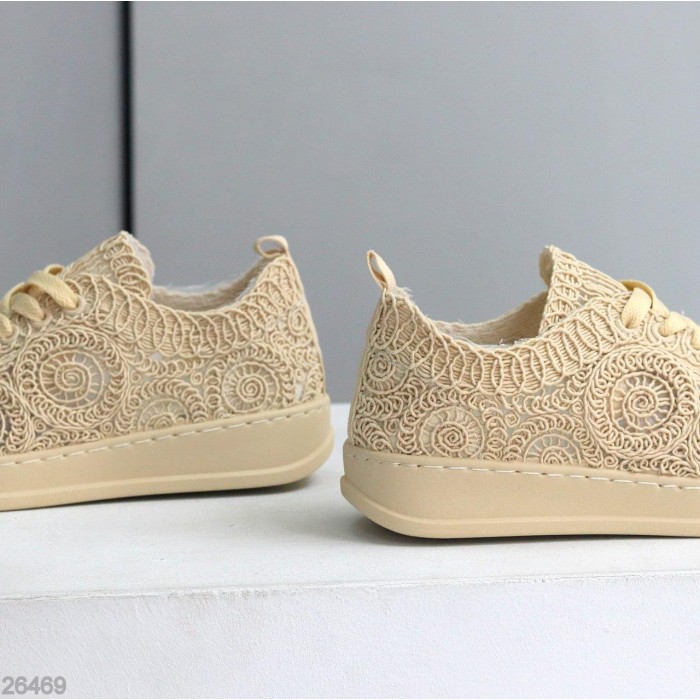 Кеди жіночі текстиль бежеві 39р