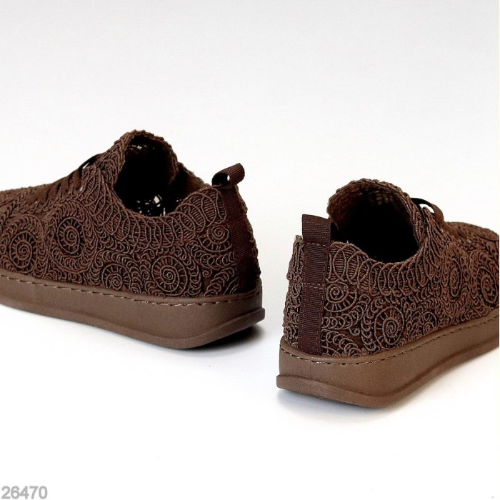 Кеди жіночі текстиль колір-шоколад 36р