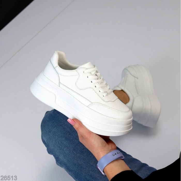 Кроссовки женские натуральная кожа белые 36,37,38,39,40,41р