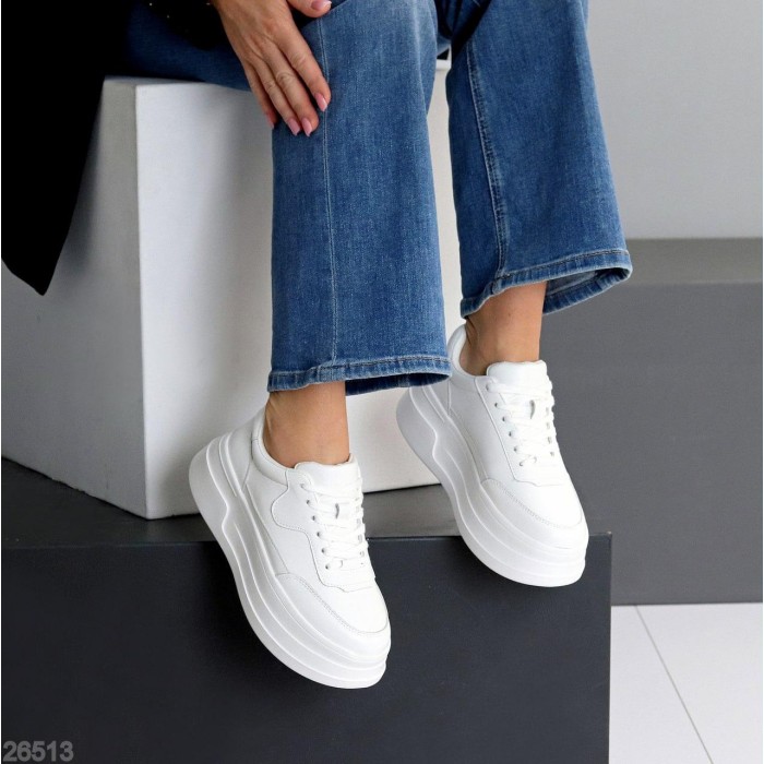 Кроссовки женские натуральная кожа белые 36,37,38,39,40,41р