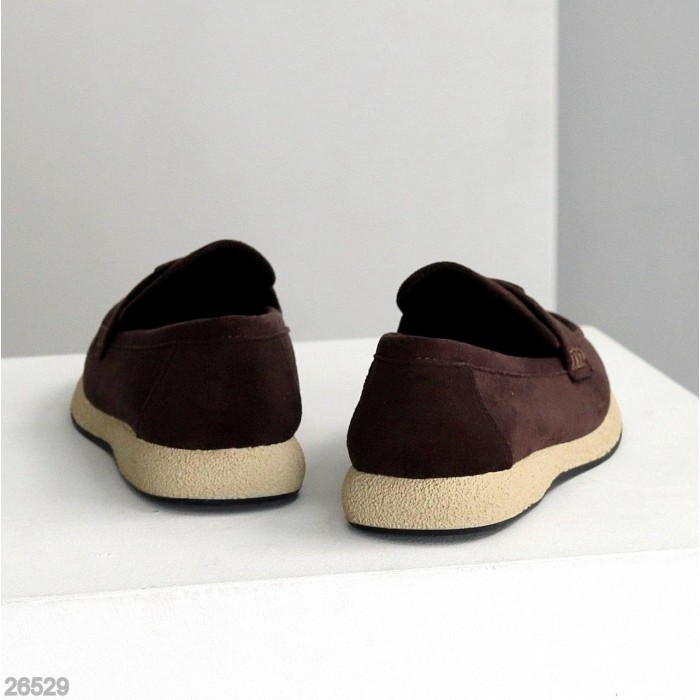 Лофери жіночі еко-замша колір-шоколад 36,38,39,40р.