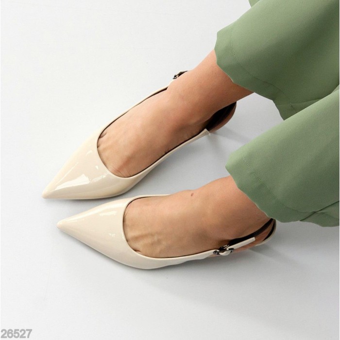 Туфлі жіночі еко-шкіра беж 36,37,38,39р