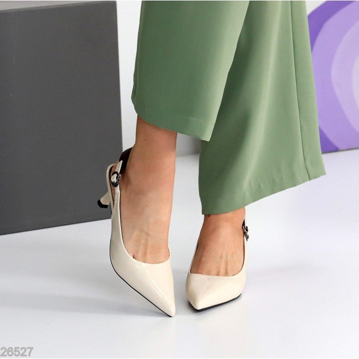 Туфлі жіночі еко-шкіра беж 36,37,38,39р