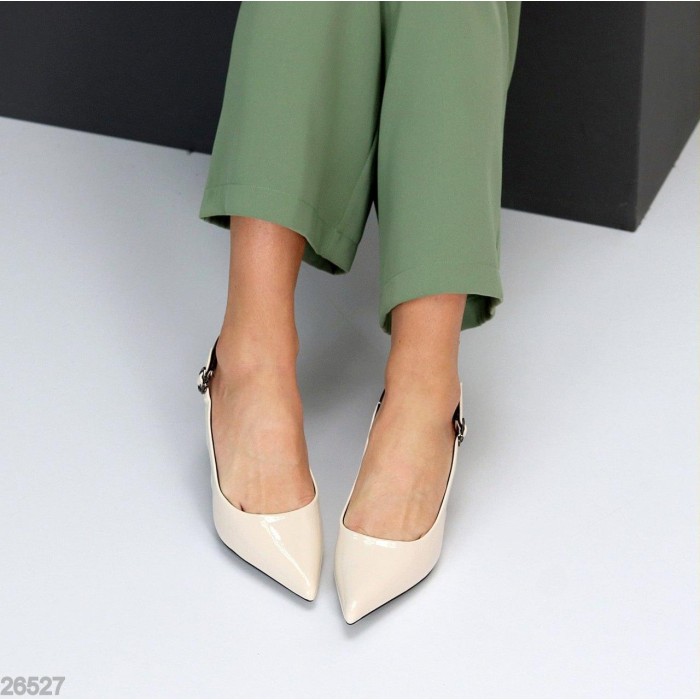 Туфлі жіночі еко-шкіра беж 36,37,38,39р