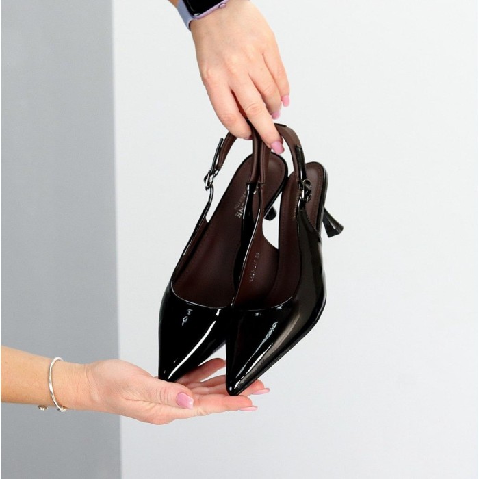 Туфлі жіночі еко-шкіра чорні 36,37,38,39,40р