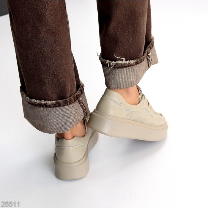 Мокасини жіночі натуральна шкіра беж 36,37,38,39,40р