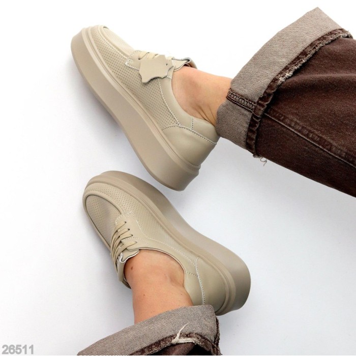 Мокасини жіночі натуральна шкіра беж 36,37,38,39,40р