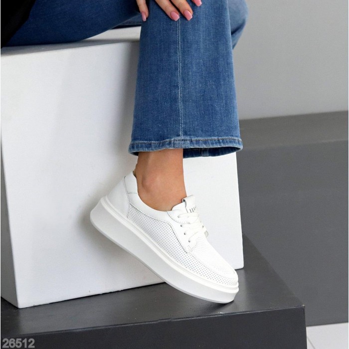 Мокасини жіночі натуральна шкіра білі 38,39,40,41р