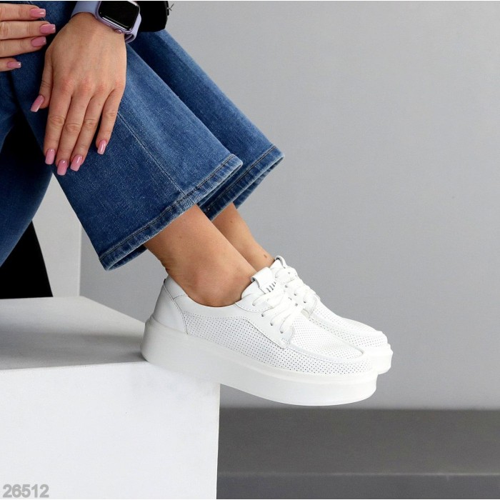 Мокасини жіночі натуральна шкіра білі 38,39,40,41р