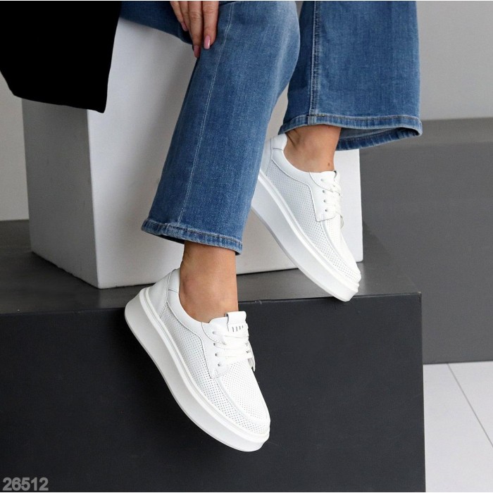 Мокасини жіночі натуральна шкіра білі 38,39,40,41р