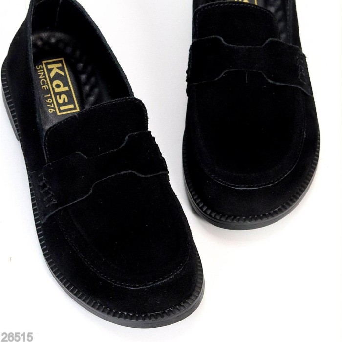 Мокасини жіночі натуральна замша чорні 36,38,40р